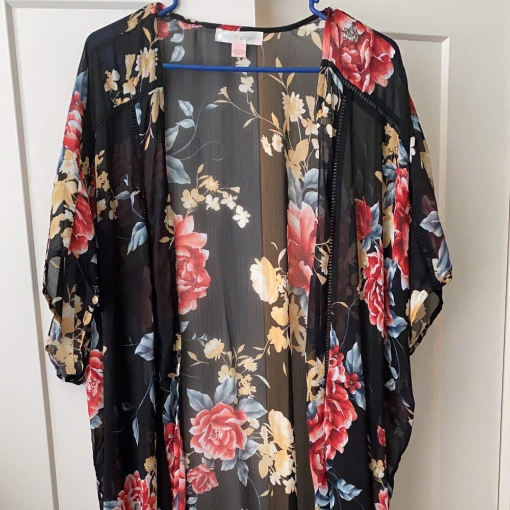 Floral Sheer Kimono